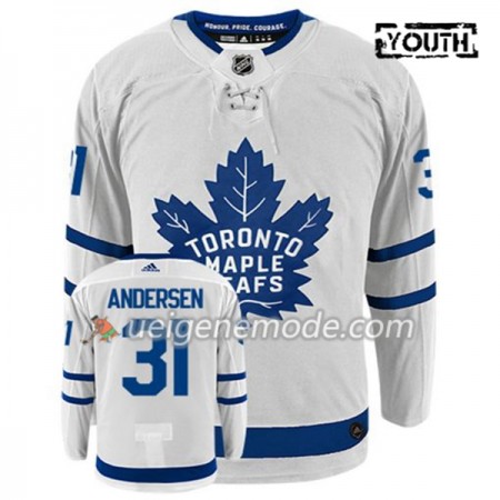 Kinder Eishockey Toronto Maple Leafs Trikot FREDERIK ANDERSEN 31 Adidas Weiß Authentic